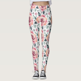 Abstrakte Rosen in Pastellfarben Leggings