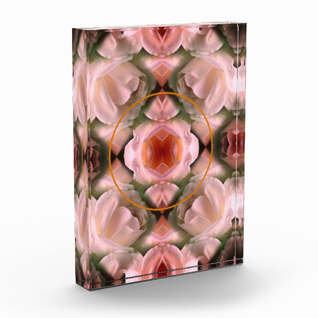 Abstrakte Rosenblüte hinzufügen Fotoblock (Links)