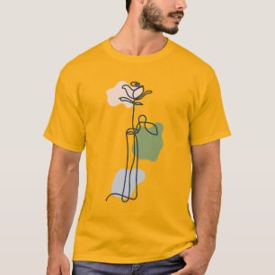 Abstrakte Rosenblüte T-Shirt