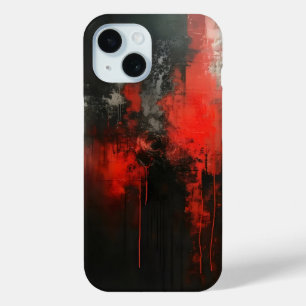 Abstrakte Rot-Schwarz-Kunst Case-Mate iPhone Hülle