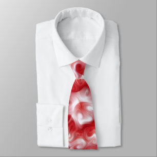 Abstrakte Rot- und Rosa-Wirbel Neck Tie Krawatte