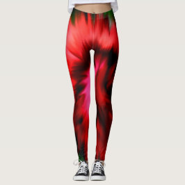 Abstrakte Rot- und Rosatöne Leggings