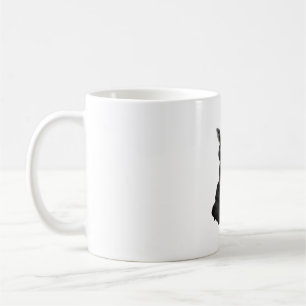 Abstrakte Rot- und Schwarzgiraffe Klassischer T -  Kaffeetasse