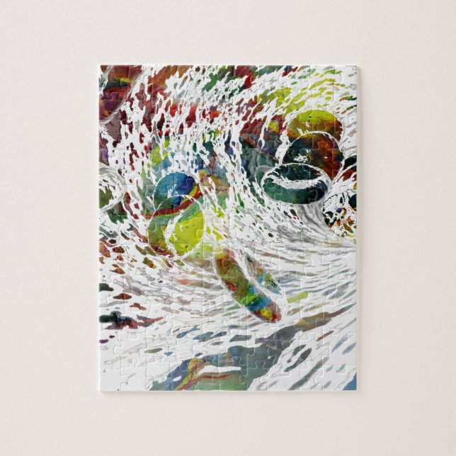 Abstrakte rote Blutzelle-medizinische Geschenke Puzzle (Vertikal)