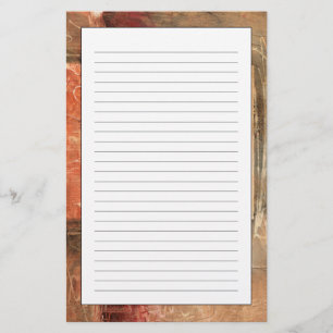 Abstrakte rote Landschaft Briefpapier