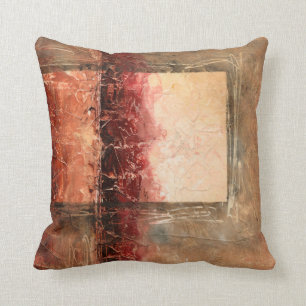 Abstrakte Rote Landschaft Kissen