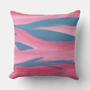 Abstrakte Rote Nacht Sky Pink Blue Throw Kissen