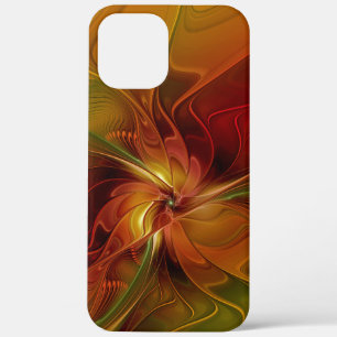 Abstrakte Rote Orange Braun Grünes Fraktal Kunst B Case-Mate iPhone Hülle
