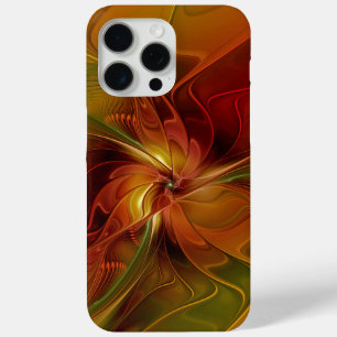 Abstrakte Rote Orange Braun Grünes Fraktal Kunst B Case-Mate iPhone Hülle