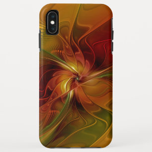 Abstrakte rote orangebraune grüne Fractal-Kunst-Bl Case-Mate iPhone Hülle
