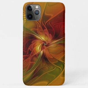 Abstrakte rote orangebraune grüne Fractal-Kunst-Bl Case-Mate iPhone Hülle