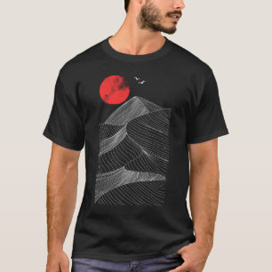 Abstrakte Rote Sonne T-Shirt