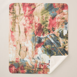 Abstrakte rote und gelbe Malerei Sherpadecke
