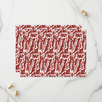 Abstrakte, rote und orange Formen mischen sich und