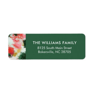 Abstrakte Rücksendeadressen-Aufkleber