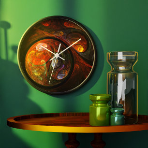 Abstrakte Runde Große Wanduhr