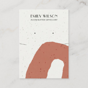 ABSTRAKTE RUSSCHALTFLÄCHE KERAMIK VISITENKARTE