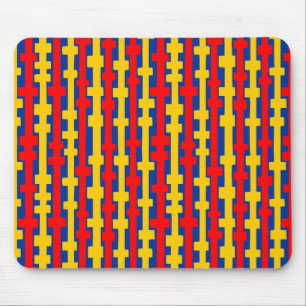 Abstrakte Säulen - Rot und Bernstein auf der Marin Mousepad