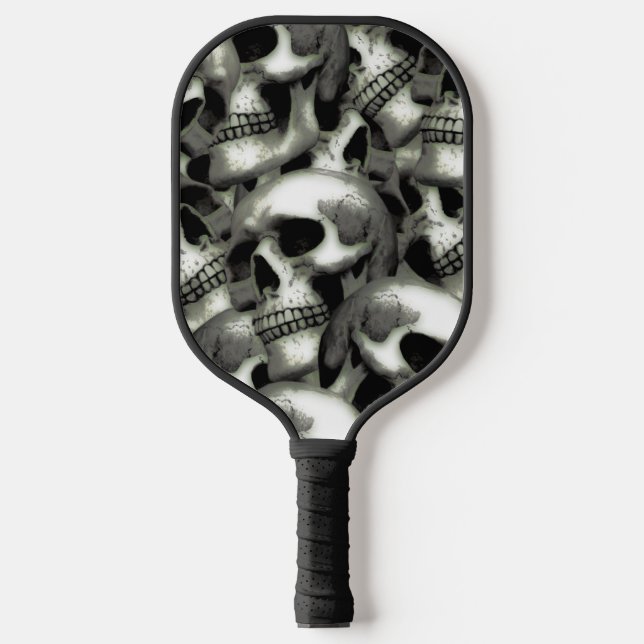 Abstrakte Schädel Gemustert Pickleball Paddel Schläger (Vorderseite)