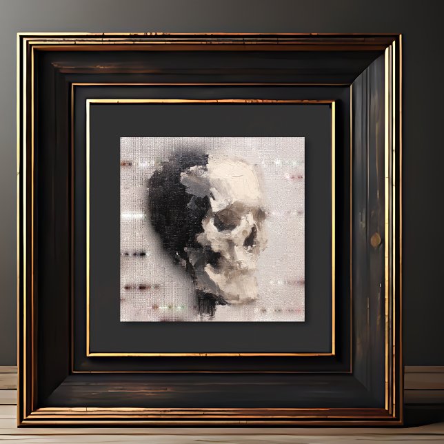 Abstrakte Schädelkunst – Moderne oder Vintage-Hall Fotodruck (Von Creator hochgeladen)