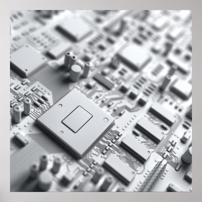 Abstrakte Schaltung Poster (Vorne)
