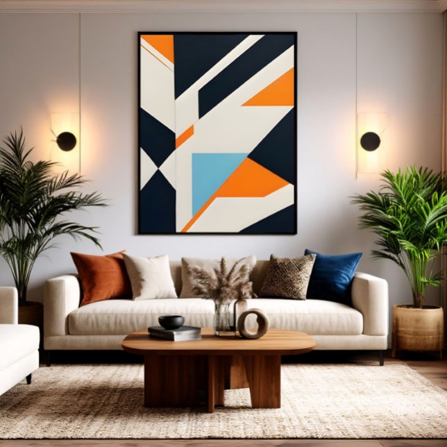 Abstrakte Schichtgeometrie Leinwanddruck (Von Creator hochgeladen)