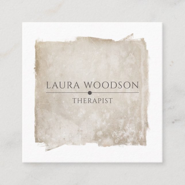 Abstrakte Schlaganfalltherapie-Visitenkarte Quadratische Visitenkarte (Vorderseite)