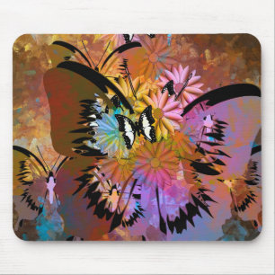Abstrakte Schmetterlinge Mousepad