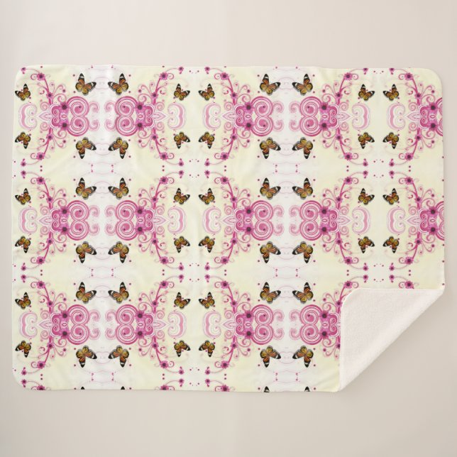Abstrakte Schmetterlinge Sherpadecke (Vorderseite (Horizontal))