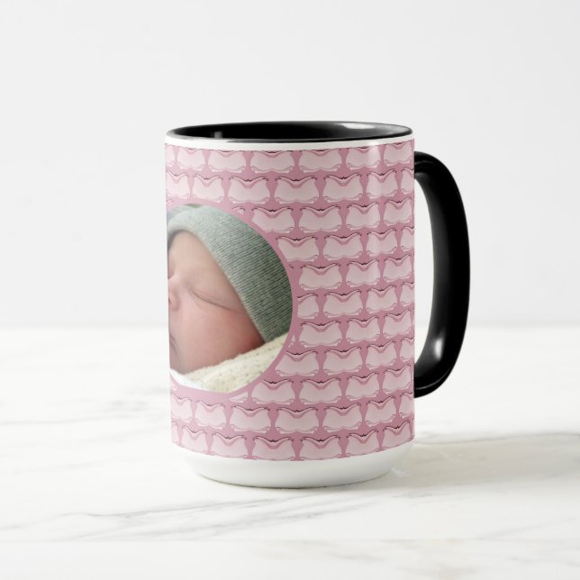 Abstrakte Schmetterlinge Tasse (VorderseiteRechts)