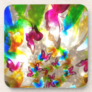 Abstrakte Schmetterlinge Untersetzer