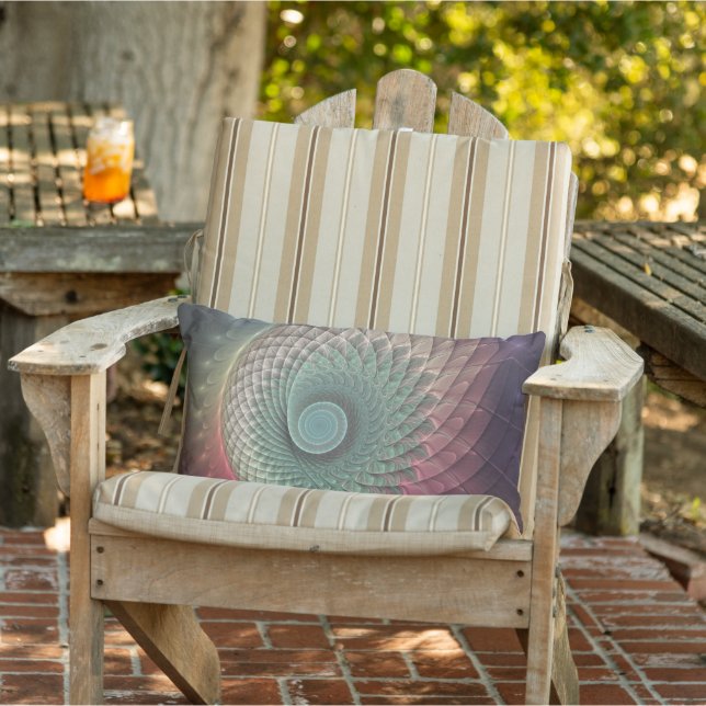 Abstrakte Schnecke Farben Modernes Fraktal Kunst,  Kissen Für Draußen (Stuhl )