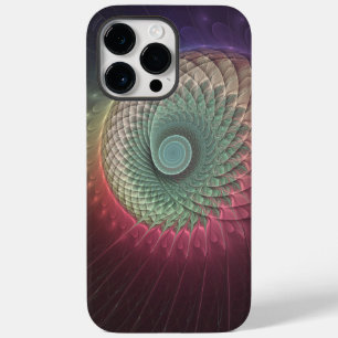 Abstrakte Schnecke Farbige moderne fraktale Kunst Case-Mate iPhone 14 Pro Max Hülle