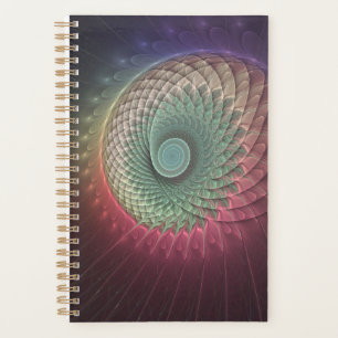 Abstrakte Schnecke Farbige moderne fraktale Kunst Planer
