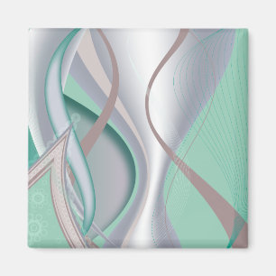 Abstrakte Schokolade Minze Tornado Magnet