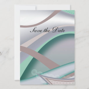 Abstrakte Schokoladenminze Save The Date