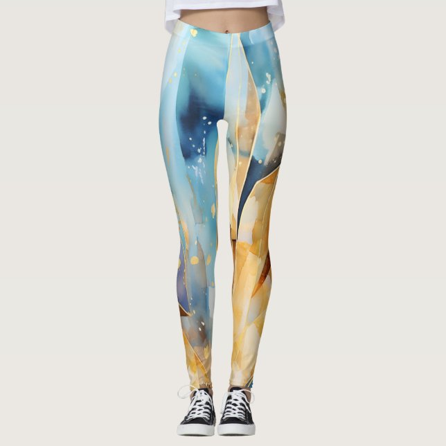 Abstrakte schöne moderne Design-Leggings Leggings (Vorderseite)