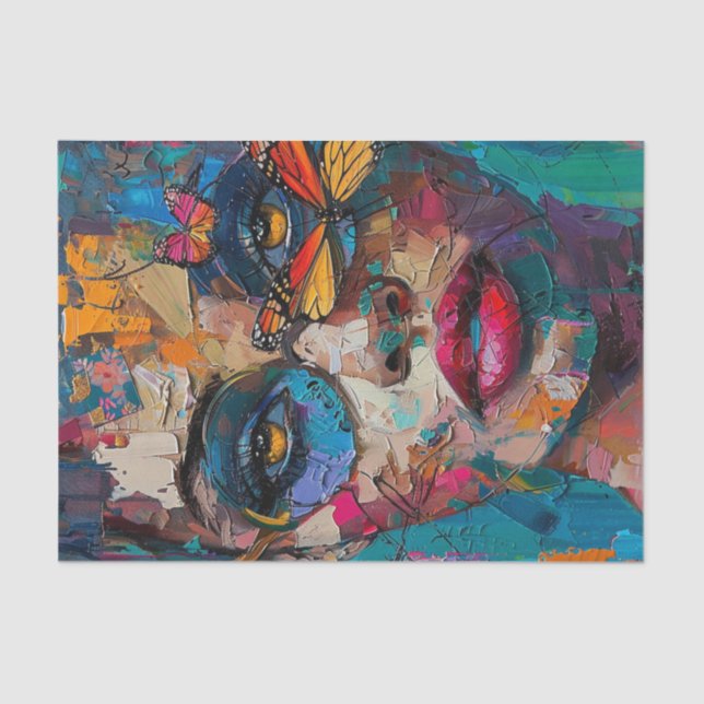 Abstrakte Schönheit7 Seidenpapier (Vorderseite)