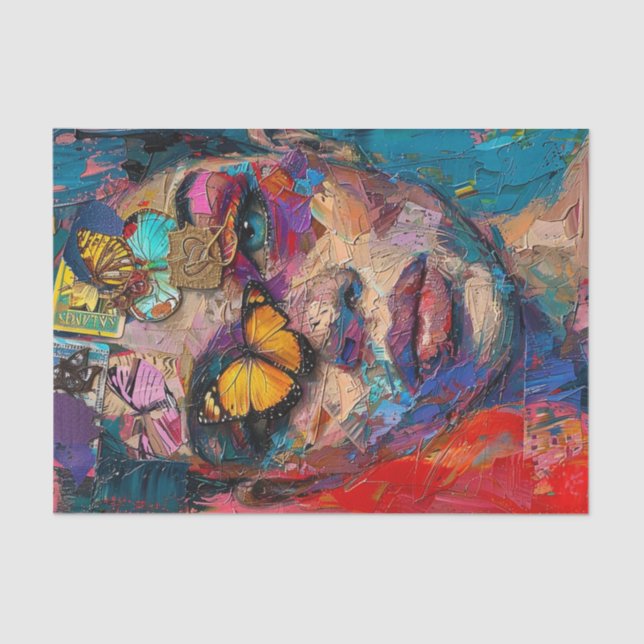 Abstrakte Schönheit8 Seidenpapier (Vorderseite)