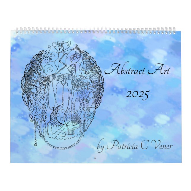 Abstrakte Schwarz-Weiß-Farbe Kalender (Titelbild)