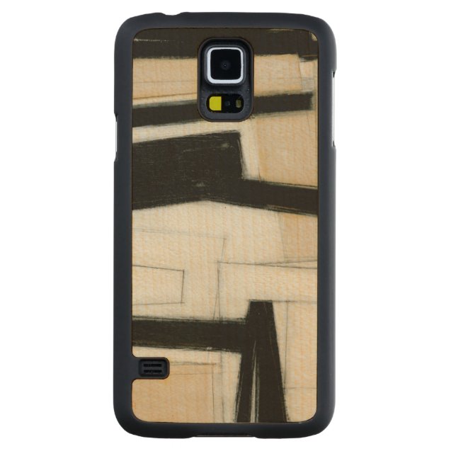 Abstrakte Schwarz-Weiß-Malerei (Rückseite)