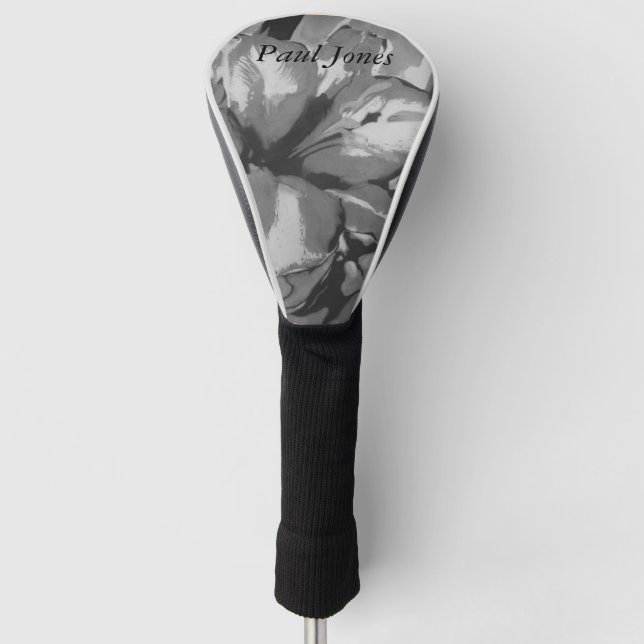 abstrakte Schwarz-Weiß-Moderne   Golf Headcover (Vorderseite)