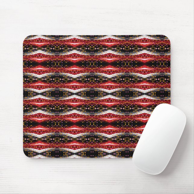Abstrakte Schwarz-weiße Maus Pad! Mousepad (Mit Mouse)