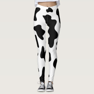 Abstrakte schwarze Patches Leggings