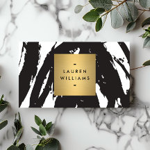 Abstrakte schwarze Pinselstriche mit dem Logo "Gol