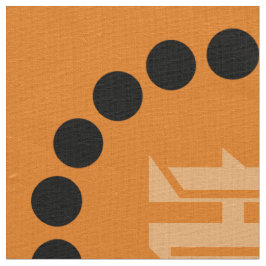 Abstrakte schwarze Punkte Monogramm-Muster hinzufü Stoff