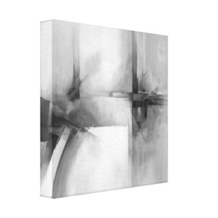 Abstrakte Schwarzweiss-Malerei-moderne Grafik Leinwanddruck