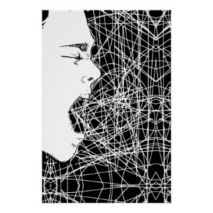 Abstrakte Screeningkunst Poster