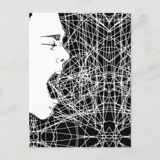 Abstrakte Screeningkunst Postkarte