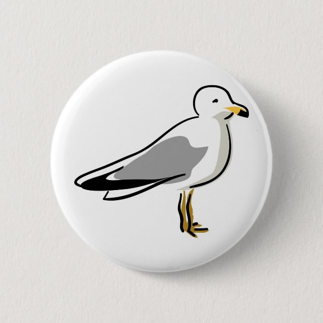 Abstrakte Seagull Button (Vorderseite)